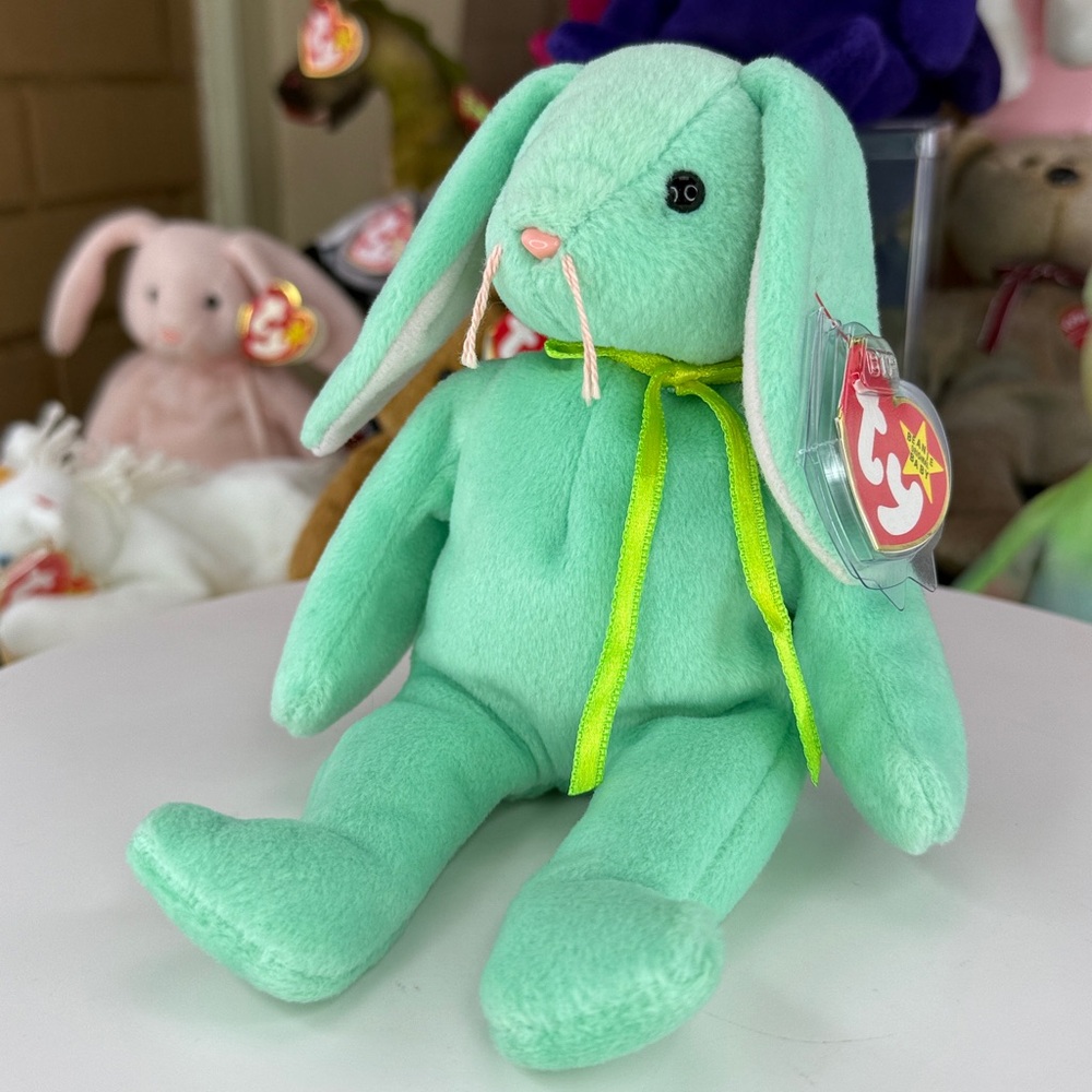 🐰❤️RARE P.V.C. - German Nürnberg Tag - TY Hippity 1996 -  MWMT